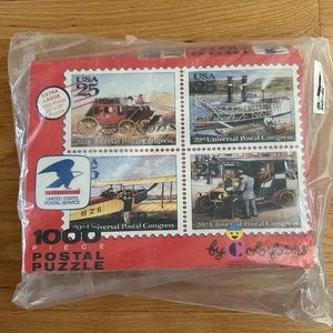NIB Vintage 1990 USPS 1000 Piece Transportation Puzzle by Colorforms
